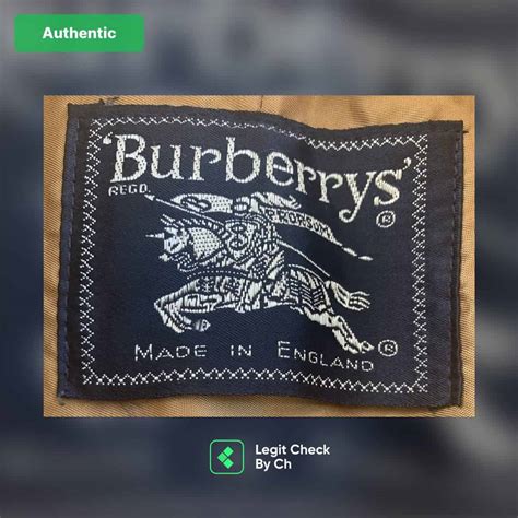 fake burberrys logo|how to check burberry authenticity.